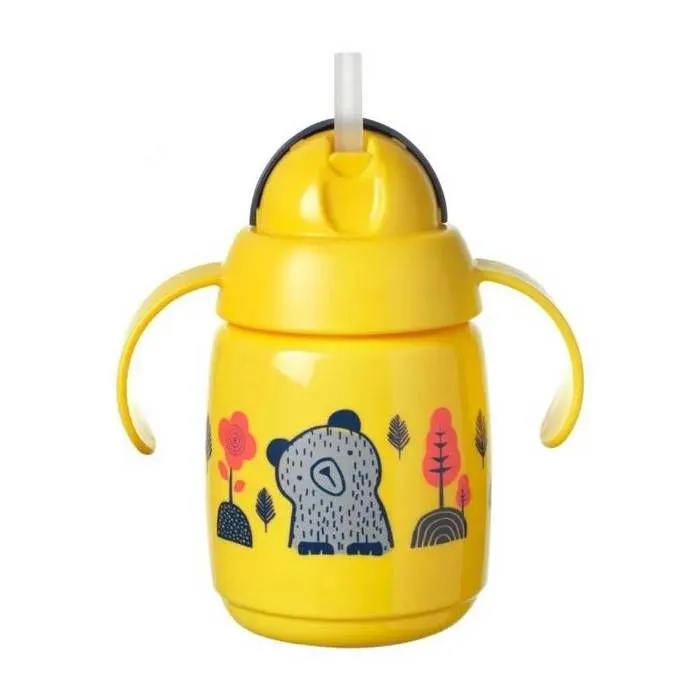 Tommee Tippee Tasse à Paille Super Star 300ml- Jaune-0
