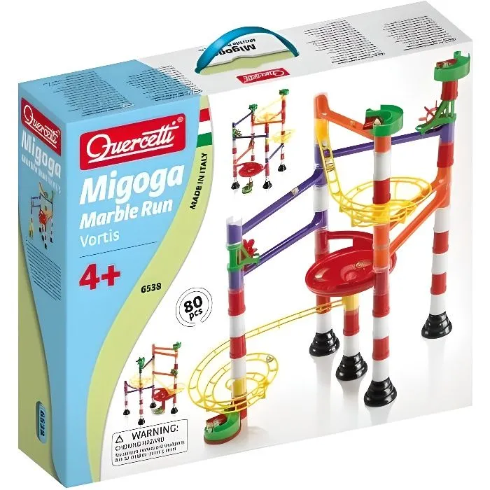 Circuit de billes QUERCETTI Migoga Marble Run Vortis 75 pièces - Piste pour enfant de 5 ans et plus-0