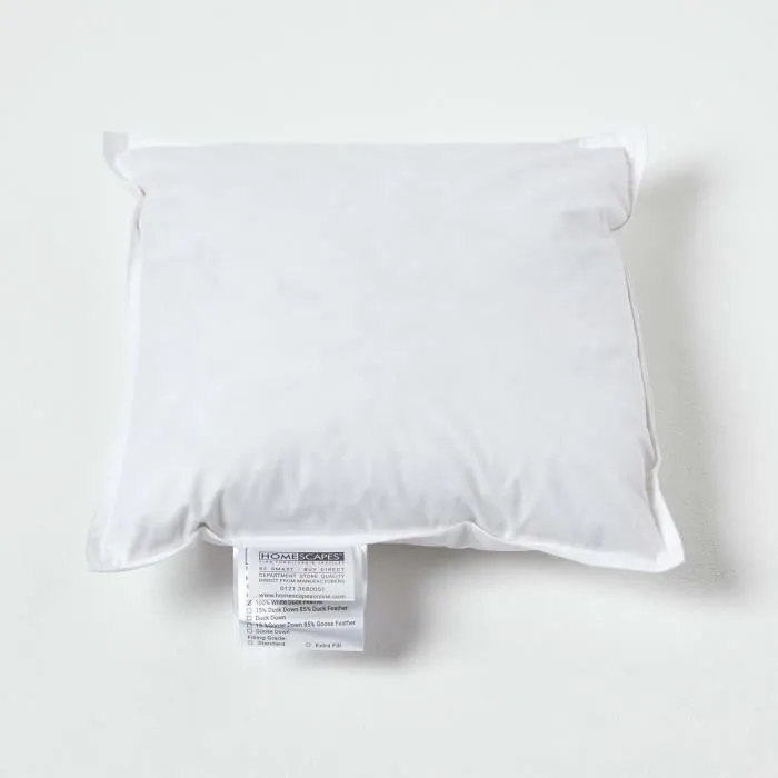 Coussin de garnissage en plumes de canard et coton, Coussin à recouvrir 30x30 cm - Lot de 2-3