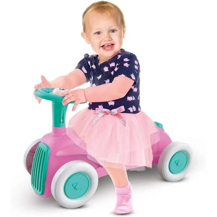 Porteur - Baby Clementoni - Ma première voiture rose - 100% recyclé - 10 mois à 3 ans-4