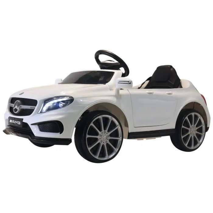 Voiture véhicule électrique enfants 6 V 15 W V. max. 7 Km/h télécommande effets sonores + lumineux blanc Mercedes GLA AMG-0