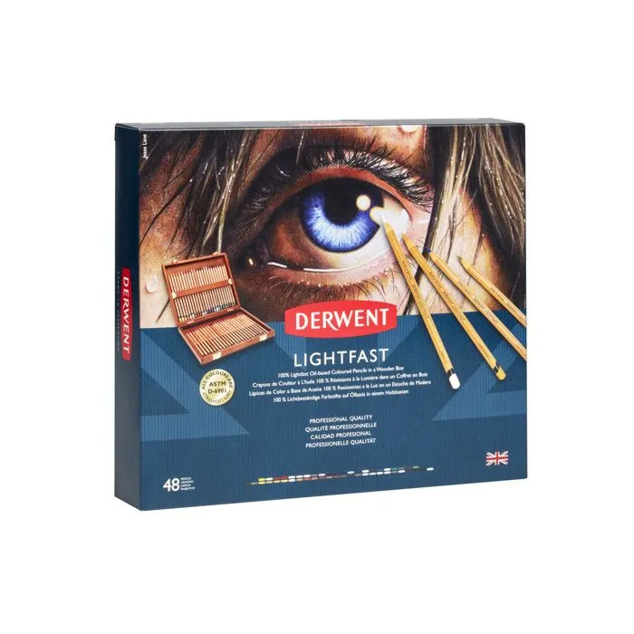Crayons de couleur Derwent LightFast Coffret x48-0