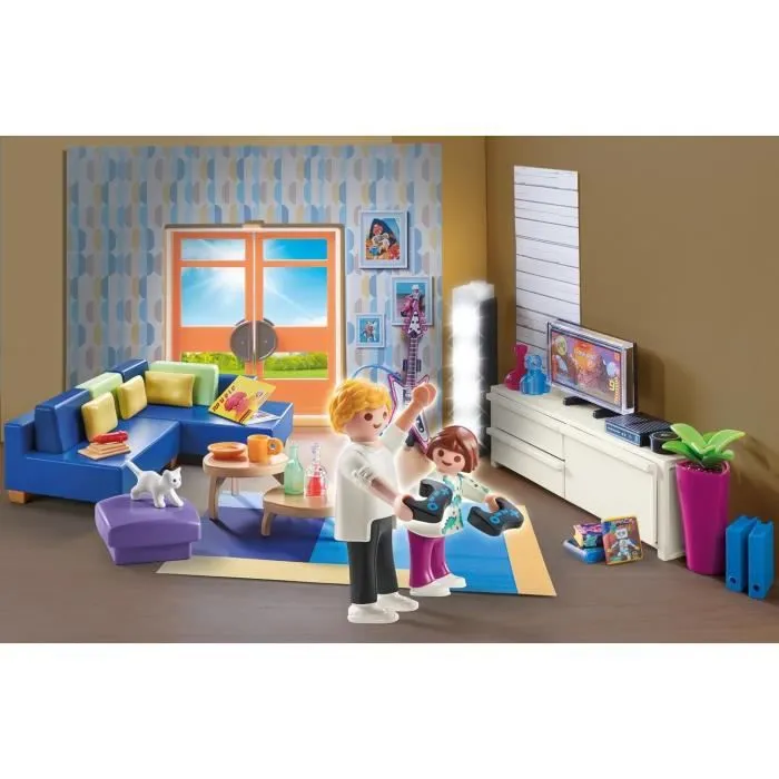 PLAYMOBIL - 70989 - City Life - La Maison Moderne - Salon Aménagé - Multicolore - 4 ans et plus-3
