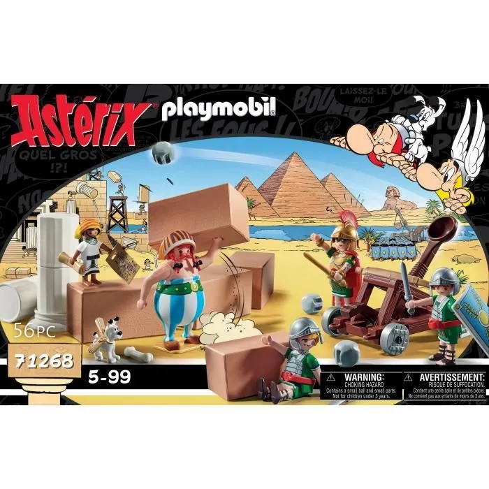 PLAYMOBIL 71268 Numerobis et la bataille du Palais, Siège des Romains, 56 pièces, Astérix-5