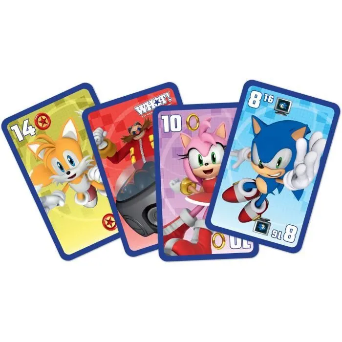Whot! Sonic the Hedgehog - Jeu de cartes - WINNING MOVES - Jeu de cartes aux couleurs de Sonic pour toute la famille.-2
