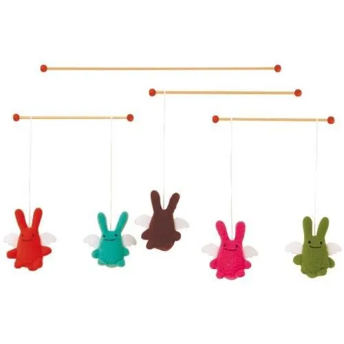 Mobile décoratif - TROUSSELIER - V1192 - ANGE LAPIN - A partir de 0 mois - Multicolore - Beige-0