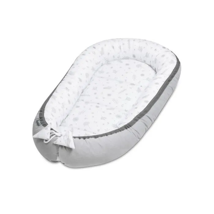 Bellochi Reducteur de Lit Bebe Cale Bebe pour Lit Cocon Bebe - 100% Coton - 90x60cm - Nid de Bebe Baby Nest - Copse-0