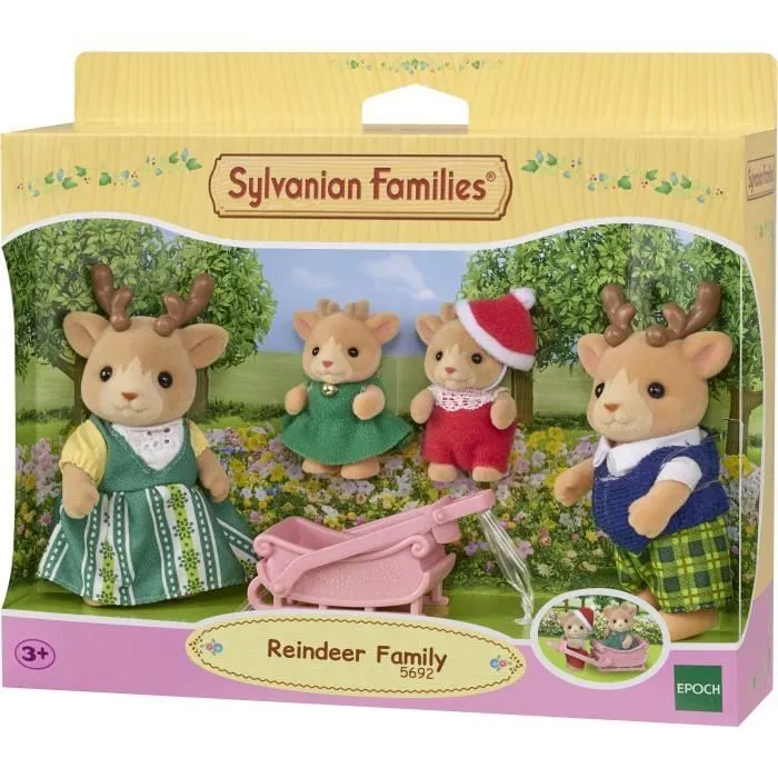 Poupée - SYLVANIAN FAMILIES - La famille Renne - Blanc - Mixte - 5692-4