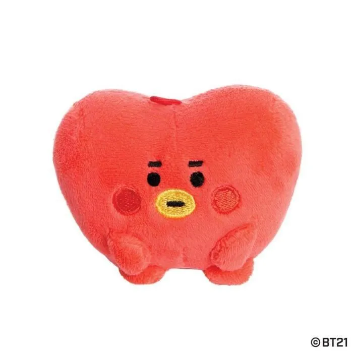 Peluche - BT21 - Tata - Rouge - 8 cm - Pour Bébé-0