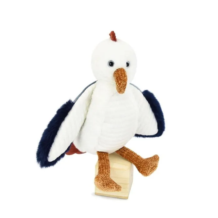 Histoire d'Ours - Peluche mouette blanche - DOUDOU ET COMPAGNIE-0