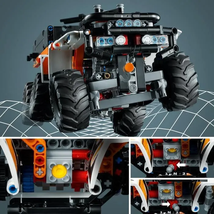 LEGO 42139 Technic Le Véhicule Tout-Terrain, Jouet de Quad, Maquette à 6 Roues, avec Tronçonneuse, pour Enfants Dès 10 Ans-2
