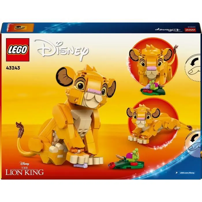 LEGO® Disney 43243 Simba, le bébé du Roi lion, jouet de construction, idée cadeau-5