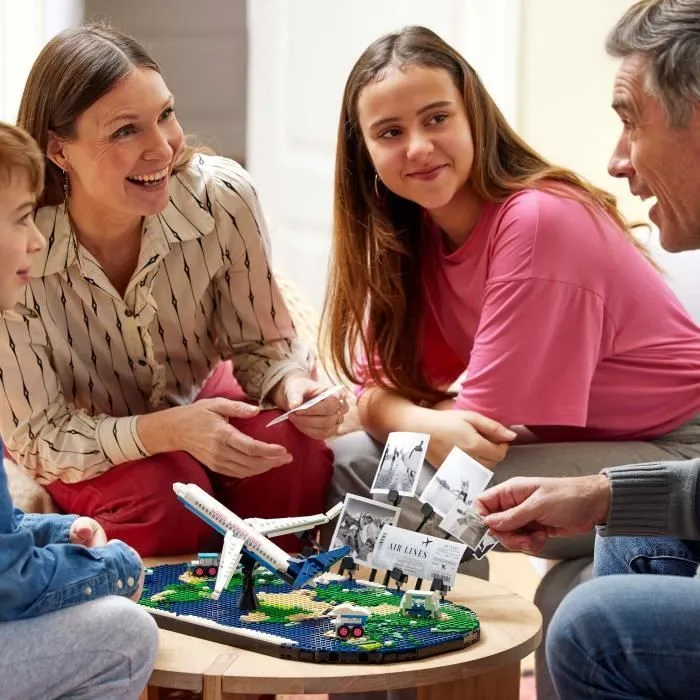 LEGO® Family 41838 Souvenirs de Voyages - Carte du Monde - Cadeau pour les Voyageurs-4