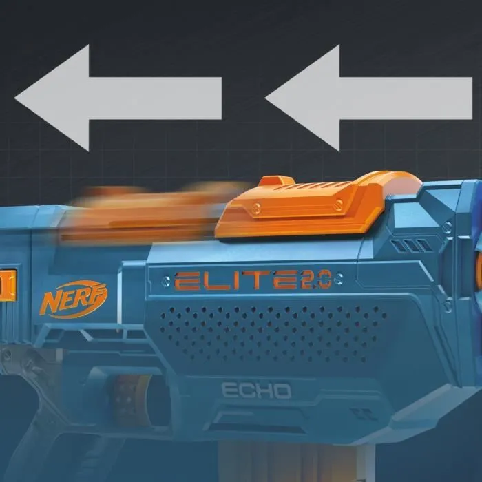 Pistolet Nerf Elite 2.0 Echo CS 10 - NERF - Bleu - Chargeur à clip - 24 fléchettes incluses-3