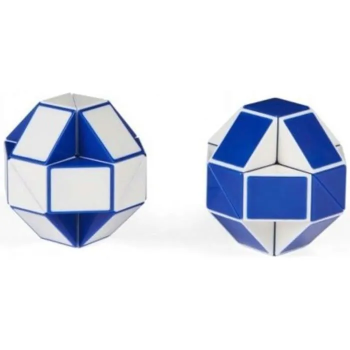 Rubik's Cube Original Snake - SPIN MASTER - Serpent 2 - Blanc - Enfant - Plastique - 13 x 19,5 x 4,5 cm - Bleu-2