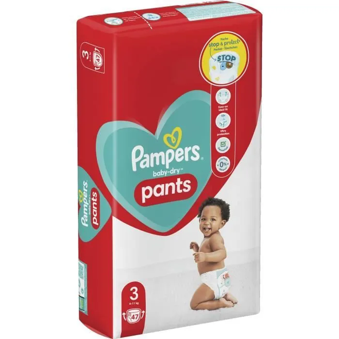 PAMPERS Baby-Dry Pants Taille 3 - 47 Couches-culottes-7