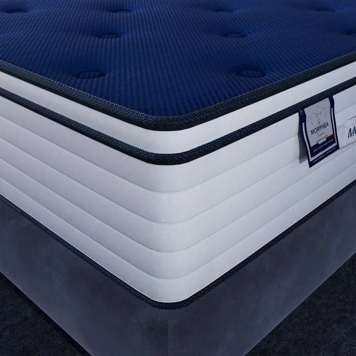 Matelas hybride luxe 120x190 cm epaisseur 30 cm VICTORIA élu produit de l'année 2025 - Mousse à mémoire forme & Ressorts Ensachés --2