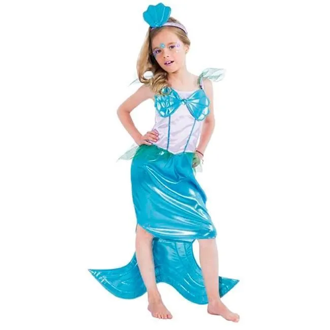 Chaks C4115128, Déguisement Sirène LUXE 7-9 ans-0