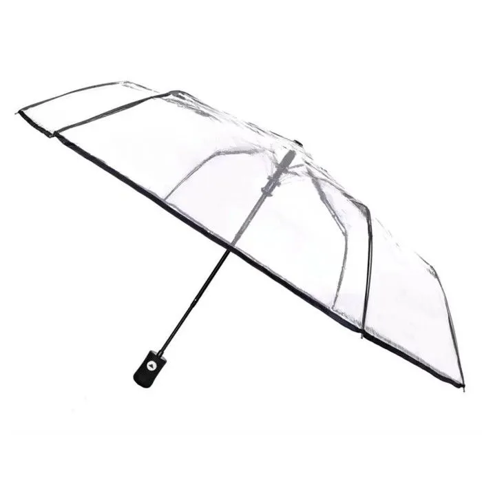 Parapluie transparent pliant et automatique-0