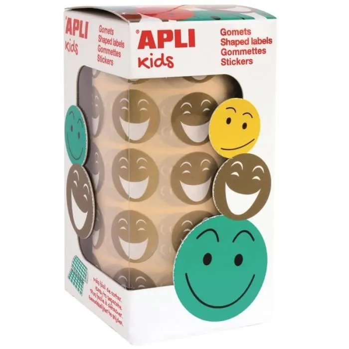 Rouleau de gommettes - Sourire Doré - 900 pcs-0