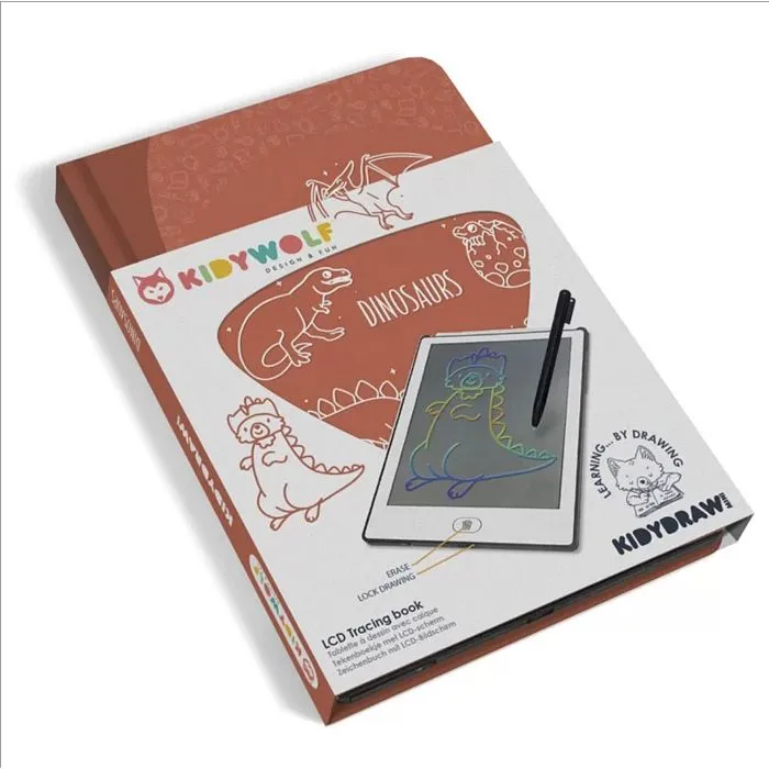 Tablette à dessin - Kidywolf - Kidydraw-Mini - Écran LCD - 30 illustrations - Portable-0