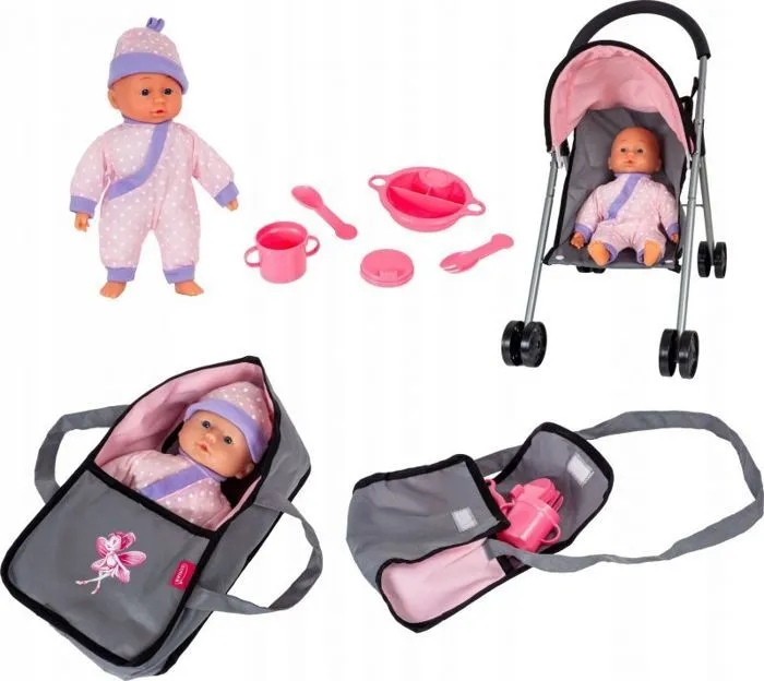 Landau - poussette Mattel - GXP-891200 - Poussette Poussette avec poupée-1
