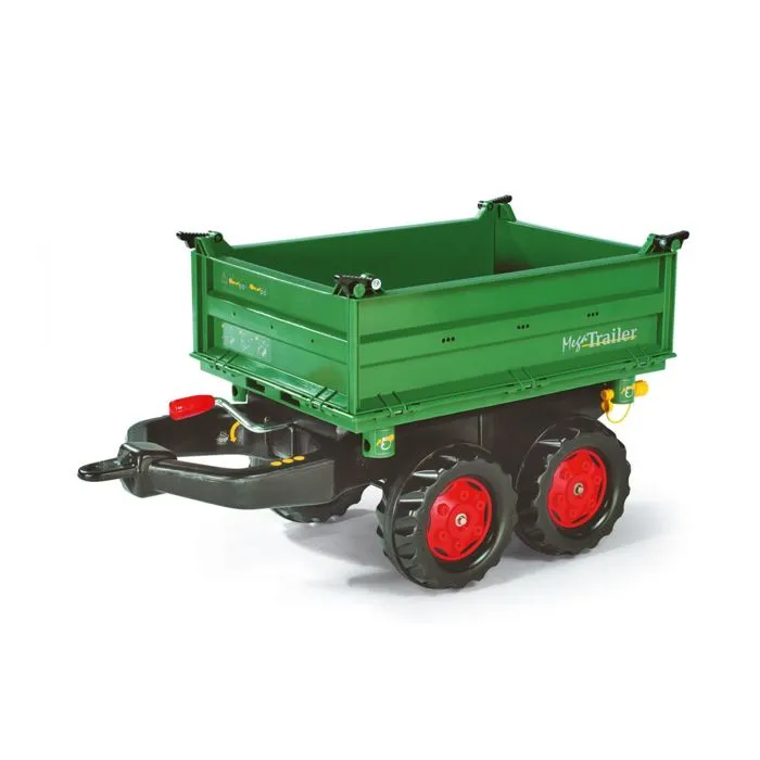 Remorque Mega Trailer Rolly Toys - Vert - Pour Enfant à partir de 3 ans - Dimensions 89x46x48cm-0