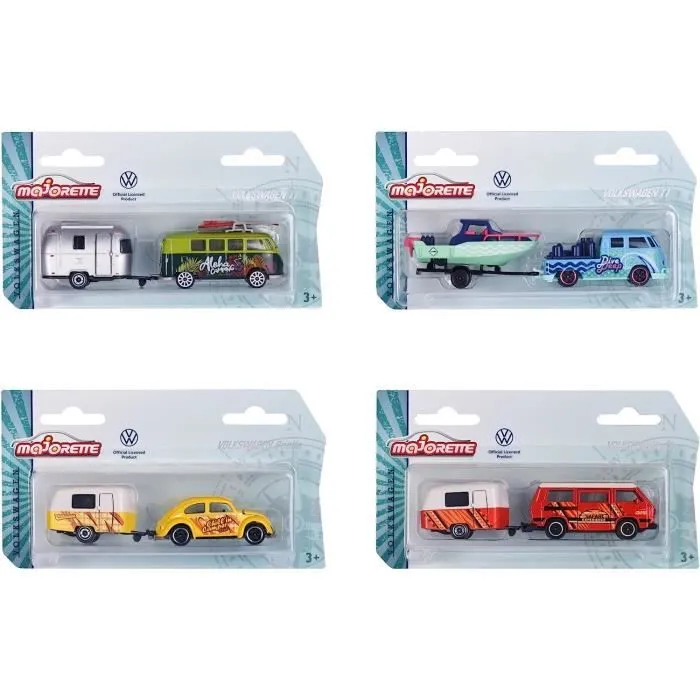 Simba Toys 212055007 Majorette Volkswagen The Originals Set de remorque-0