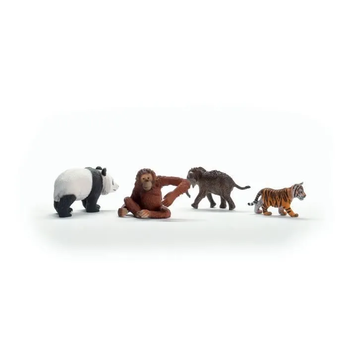 Mes Premiers Animaux d'Asie, Figurines d'animaux, SCHLEICH 42736 Wild Life, dès 5 ans-2