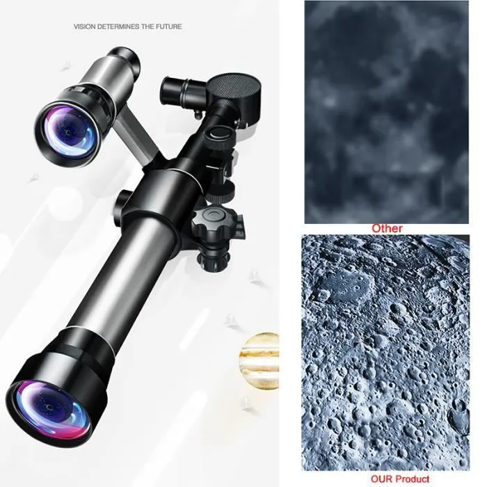 télescope astronomique pour enfant,télescope astronomique avec trépied  paysager portable Pour aux débutants et aux enfants 4-12 ans-1