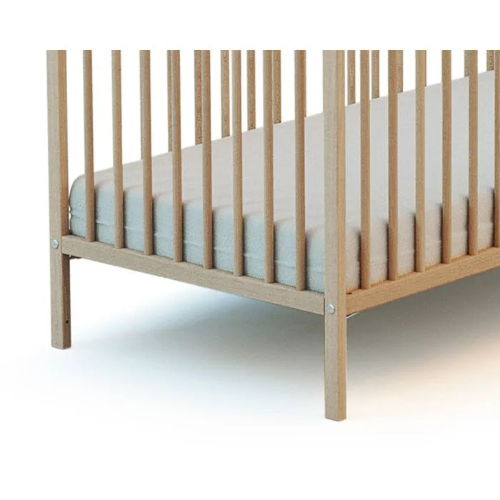 WEBABY - Lit tipi 60x120 en bois  Hêtre Brut --3