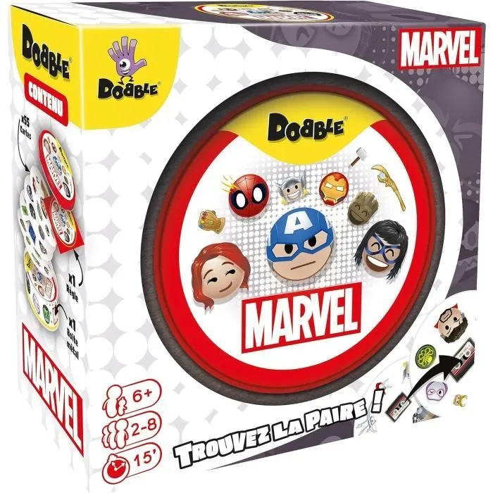 Jeu d'ambiance - ASMODEE - Dobble : Marvel Emoji (Eco Sleeve) - 6 ans - Extérieur - Mixte-5