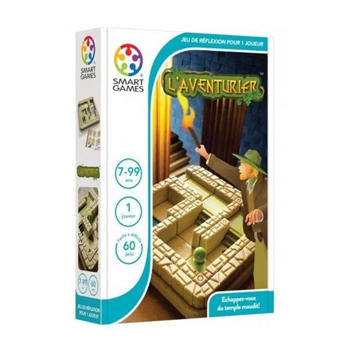 Jeu de stratégie SMART - L'Aventurier - 48 défis - 4 niveaux de difficulté-0