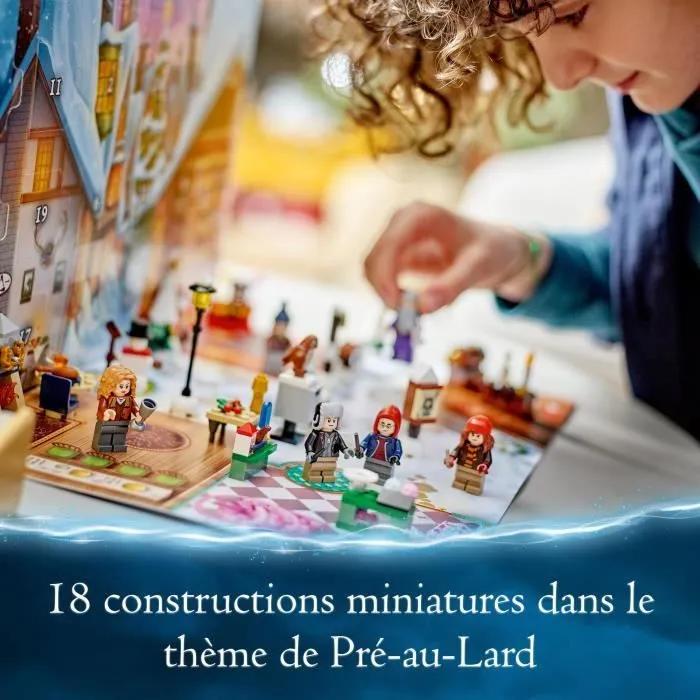 LEGO® Harry Potter 76418 Le Calendrier de l’Avent 2023, avec 24 Cadeaux dont 6 Minifigurines du Village de Pré-au-Lard, Cadeau Noël-4
