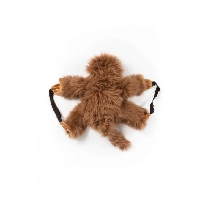 Sac à dos singe - BIBIB - Marron - Bébé - Dos - Mixte-2