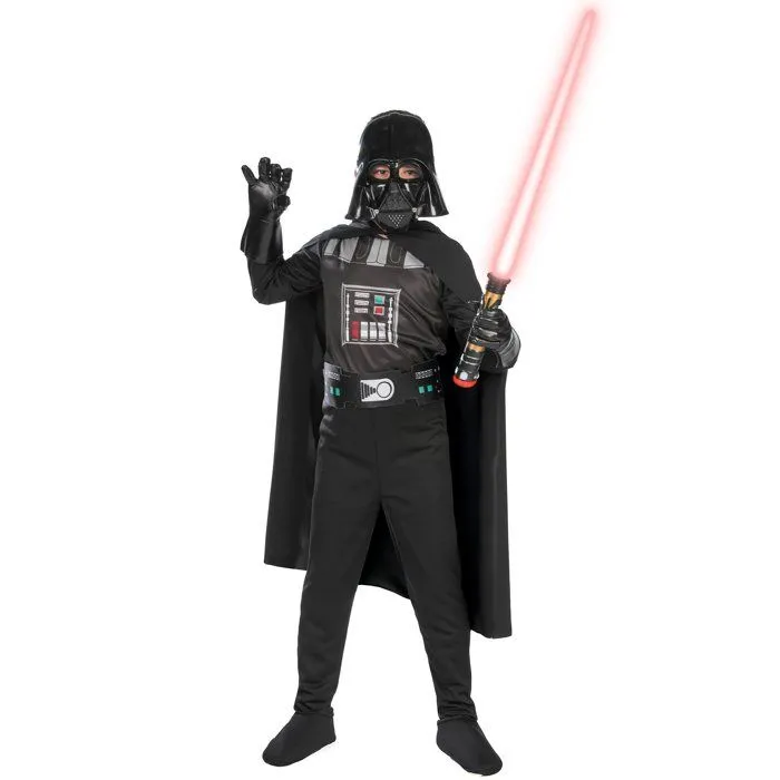 Déguisement Classique Dark Vador Star Wars - Adolescent - 150 à 162 cm - Polyester - 4 pièces-4