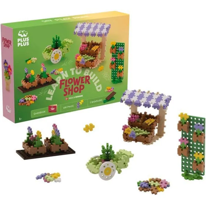 Jeu d'assemblage - jeu de construction - jeu de manipulation Plus plus PLUS-PLUS APPRENEZ Ã CONSTRUIRE UN FLEURISTE-0