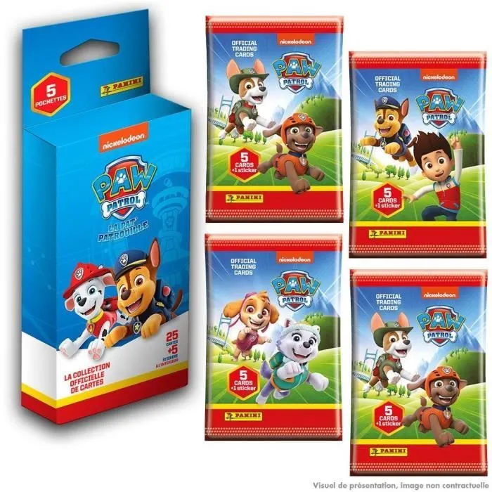 Collection de cartes PANINI Pat Patrouille - Blister de 5 pochettes-0