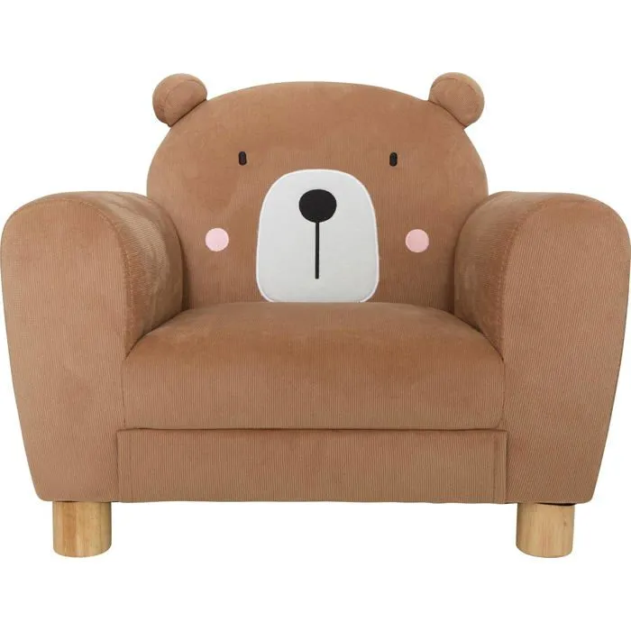 Atmosphera - Fauteuil Enfant Ours Marron-4