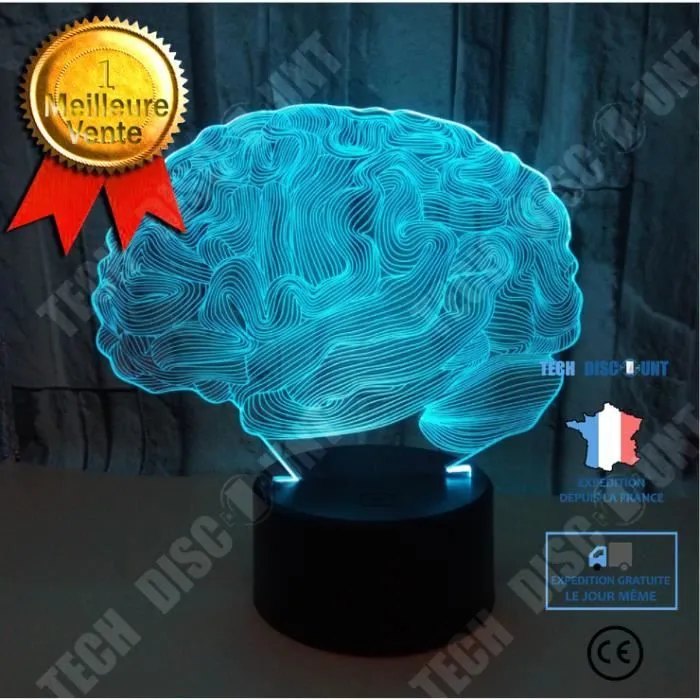TD® xm12671-3D Veilleuse Cerf 3D Night Light 7 Changement De Couleur À Distance Led 3D Lumière Économie D'Énergie Bébé Sleep-0