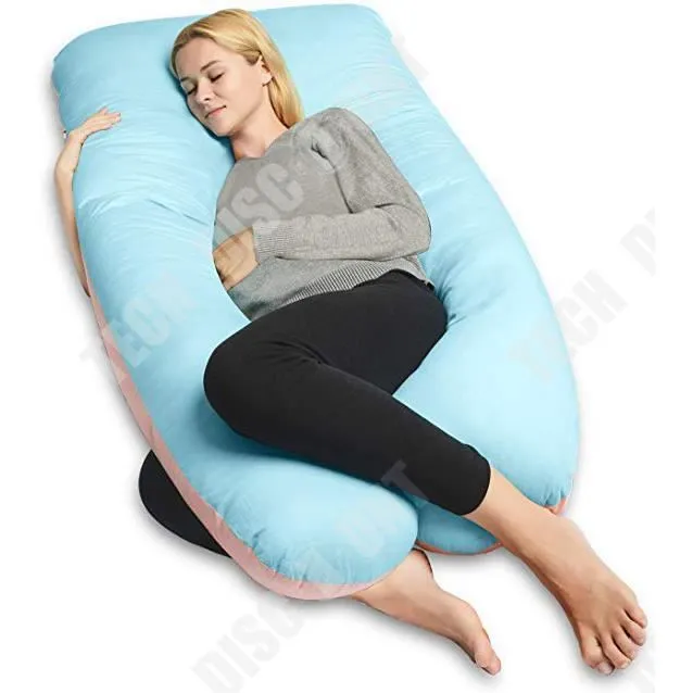 TD® Oreiller de Grossesse idéal pour soutenir maman enceinte aider repos soulagement aider sommeil pour relaxer les parties du corps-2