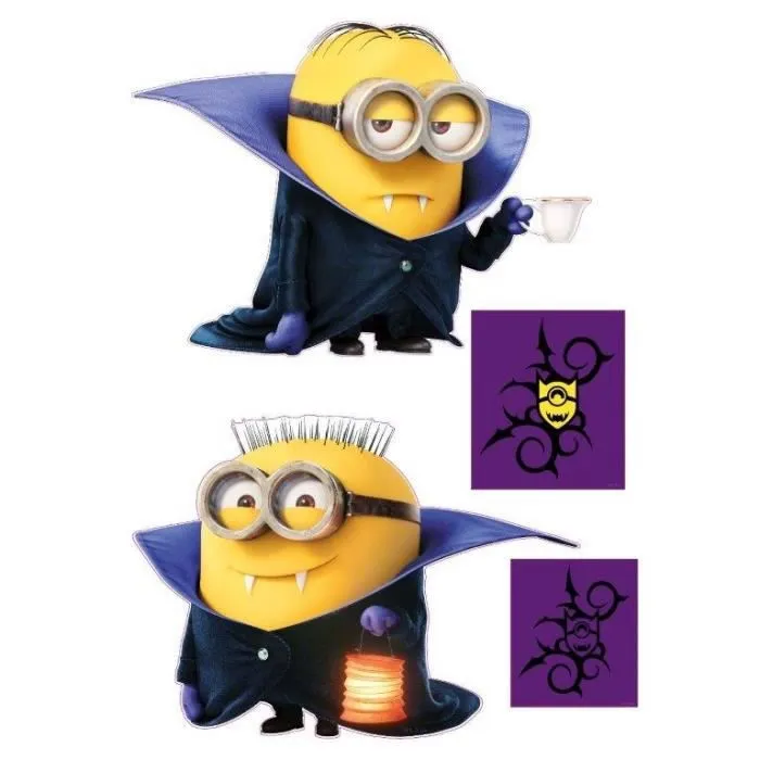 Sticker / Décor mural - MINION - Motif Minion - Couleurs brillantes - PVC - 29,7x42 cm-1
