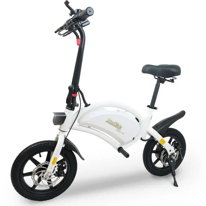 Draisienne électrique - URBANGLIDE - BIKE 140 WHITE - 36V - 350W - Pneus 14" - Autonomie 18KM - Vitesse max 25KM/h-0