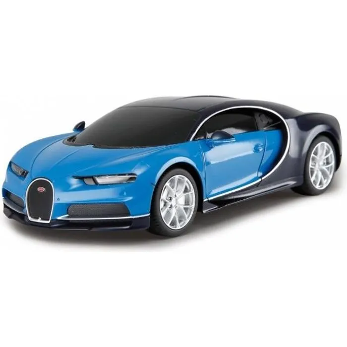 Voiture radiocommandée Bugatti Chiron Rastar - Modèle à l'échelle 1:24 - Bleu-0