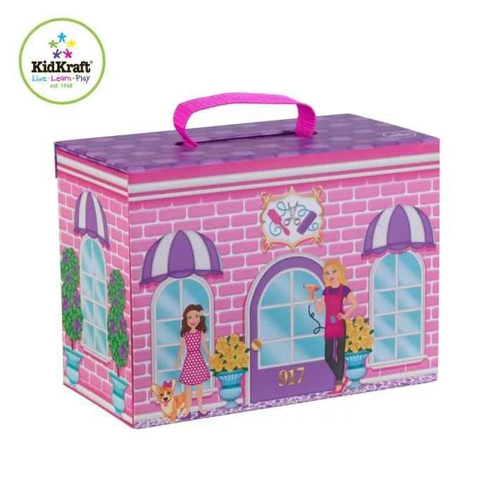 Jeu de Voyage Salon de Beauté - KIDKRAFT - Mixte - Rose - A partir de 3 ans - Jeu de voyage-3