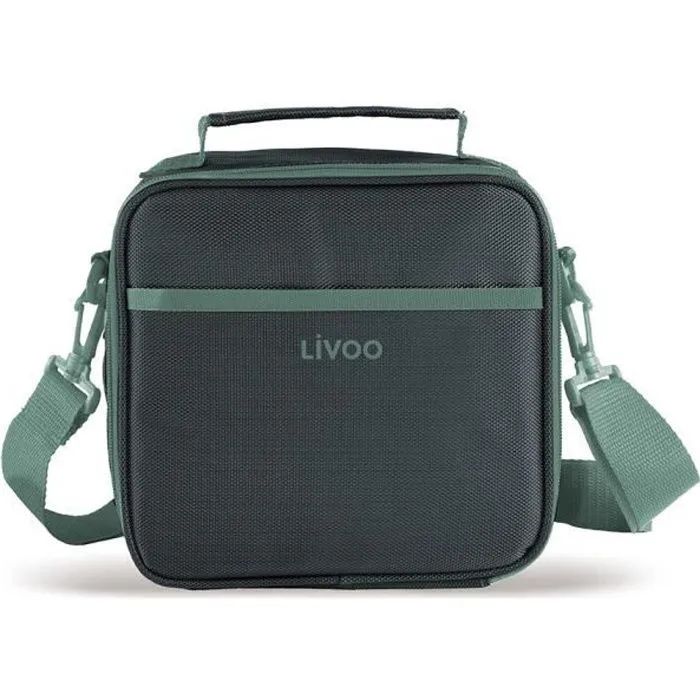 Set lunch box sacoche isotherme - LIVOO - SEP126V - 3 boîtes hermétiques - 580 ml - Vert-0