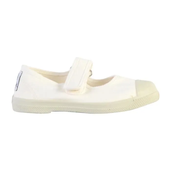 Basket Enfant - NATURAL WORLD - Basse - Scratch - Blanc - Fille-1