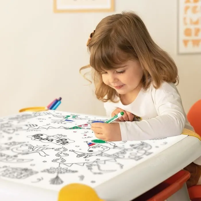 Smoby - Recharge Coloriages pour la Kid table créative - 10 feuilles de coloriages Peppa Pig-1