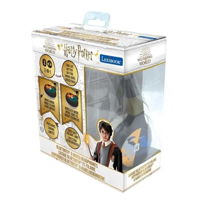 HARRY POTTER - Casque 2 en 1 Bluetooth® - Filaire confortable et pliable pour enfants avec limitation de son - LEXIBOOK-3