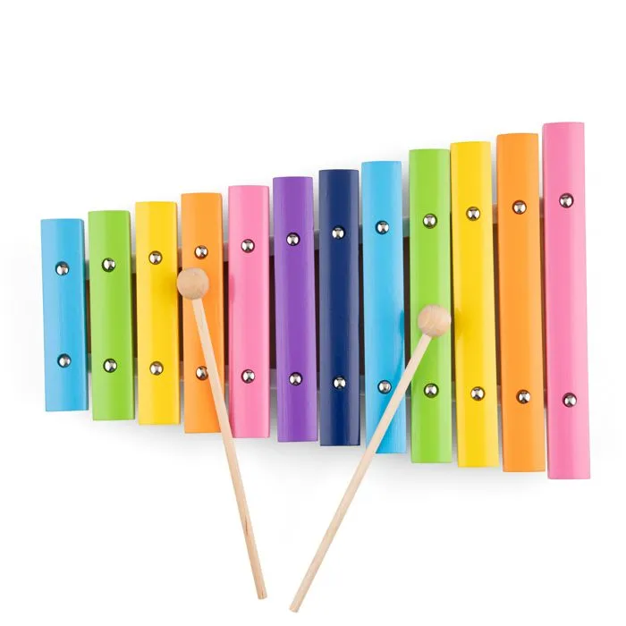 Xylophone en bois New Classic Toys 12 tons 33 cm - Jouet musical pour enfants-1